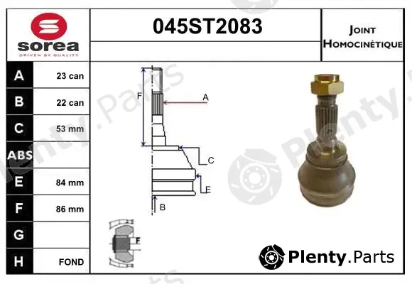 Startcar 045ST2083 — Joint Kit, drive shaft