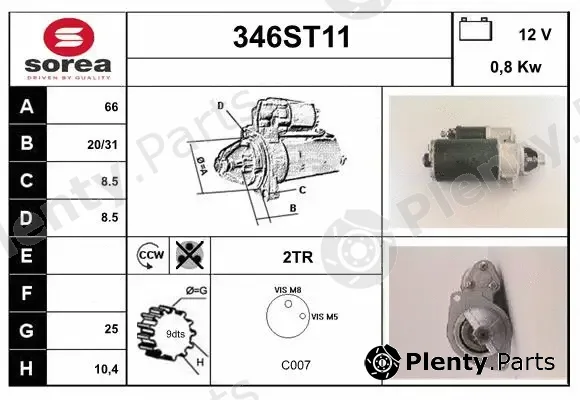 Startcar 346ST11 — Starter