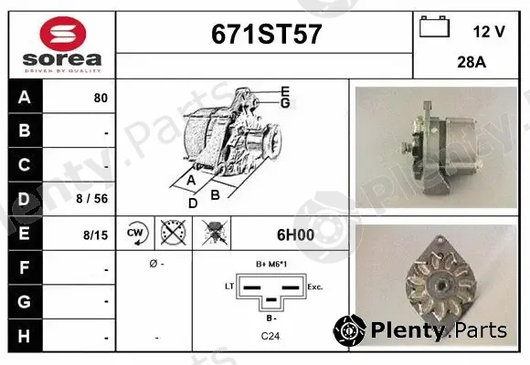 Startcar 671ST57 — Alternator