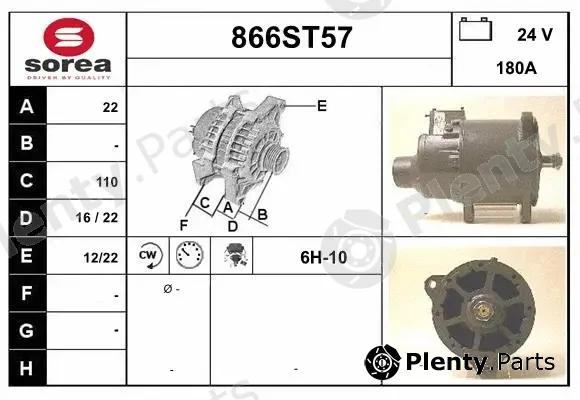 Startcar 866ST57 — Alternator