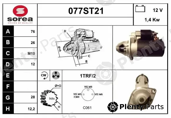 Startcar 077ST21 — Starter