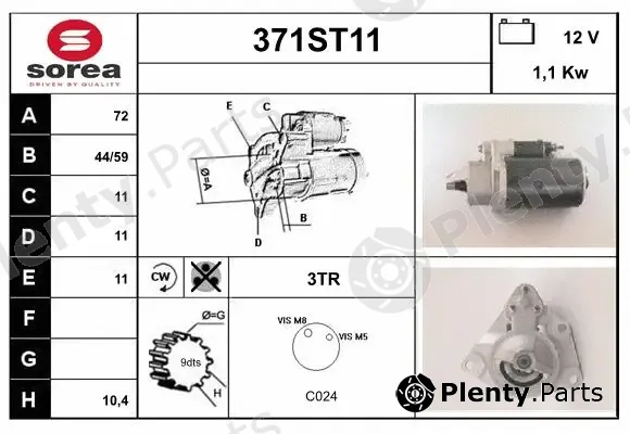 Startcar 371ST11 — Starter