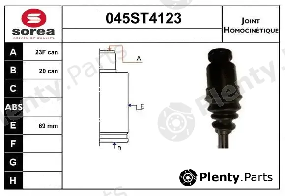 Startcar 045ST4123 — Joint Kit, drive shaft