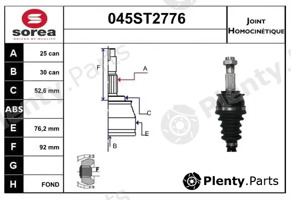 Startcar 045ST2776 — Joint Kit, drive shaft