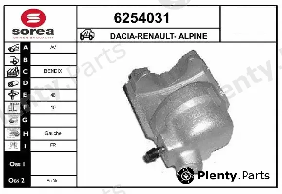 Startcar 6254031 — Brake Caliper
