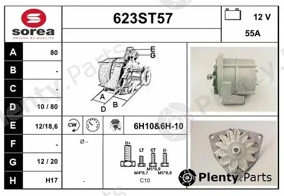 Startcar 623ST57 — Alternator