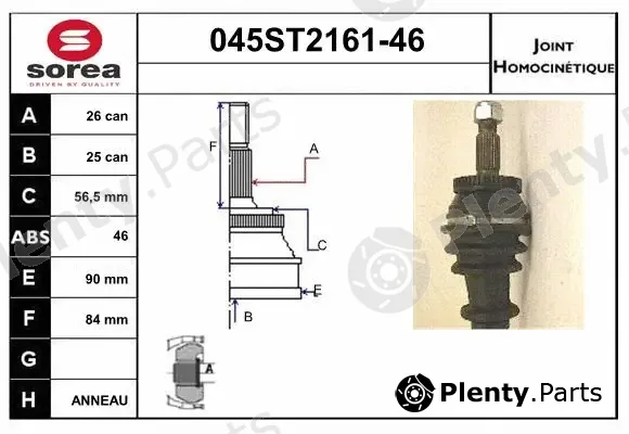 Startcar 045ST2161-46 — Joint Kit, drive shaft
