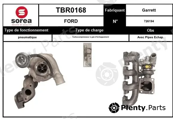 Startcar TBR0168 — Charger, charging (supercharged/turbocharged)
