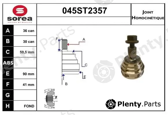 Startcar 045ST2357 — Joint Kit, drive shaft