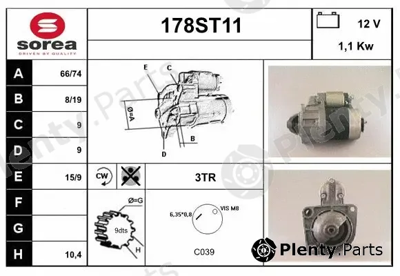 Startcar 178ST11 — Starter