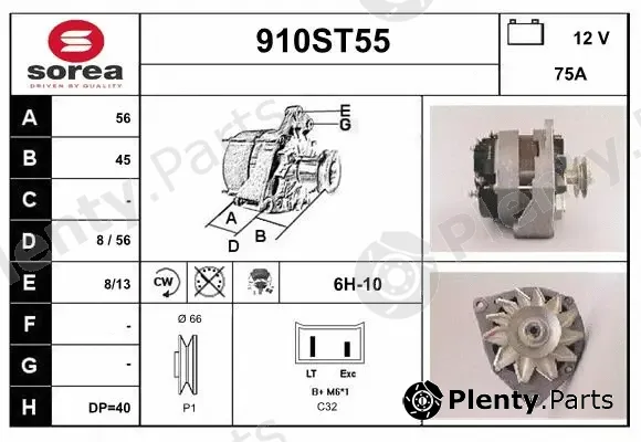 Startcar 910ST55 — Alternator