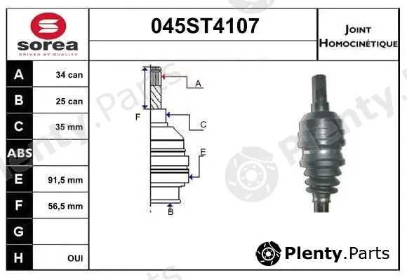 Startcar 045ST4107 — Joint Kit, drive shaft