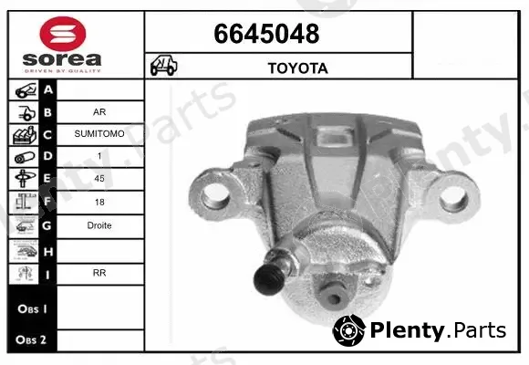 Startcar 6645048 — Brake Caliper