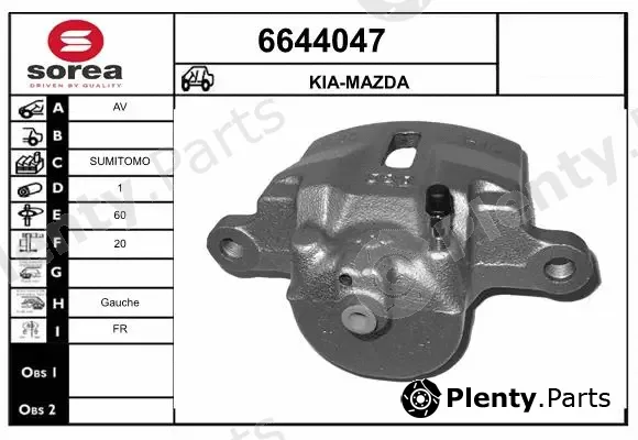 Startcar 6644047 — Brake Caliper