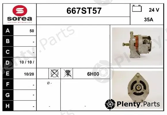 Startcar 667ST57 — Alternator
