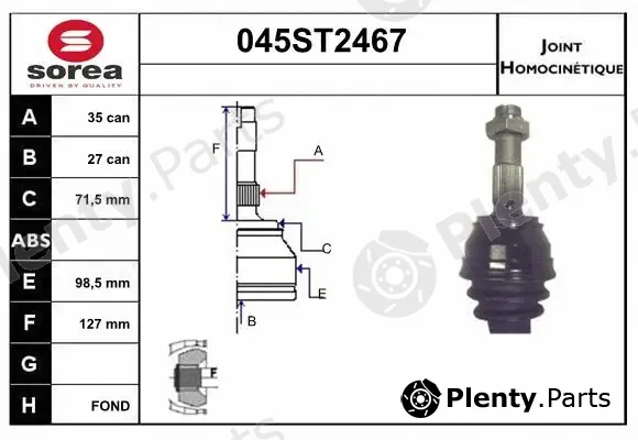 Startcar 045ST2467 — Joint Kit, drive shaft