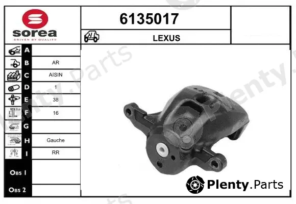 Startcar 6135017 — Brake Caliper