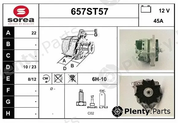 Startcar 657ST57 — Alternator