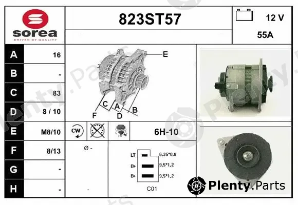 Startcar 823ST57 — Alternator