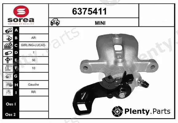 Startcar 6375411 — Brake Caliper