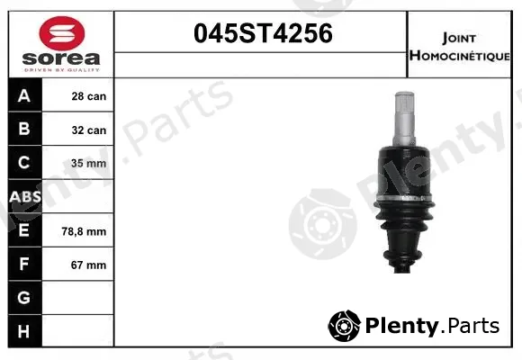 Startcar 045ST4256 — Joint Kit, drive shaft