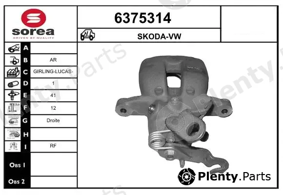 Startcar 6375314 — Brake Caliper