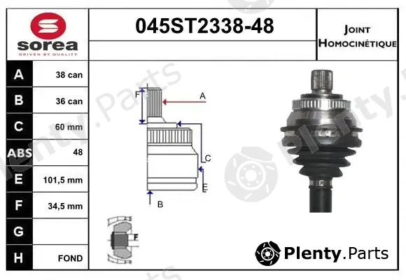 Startcar 045ST2338-48 — Joint Kit, drive shaft