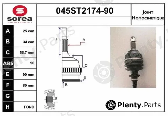 Startcar 045ST2174-90 — Joint Kit, drive shaft
