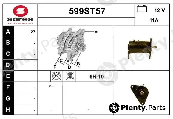 Startcar 599ST57 — Alternator