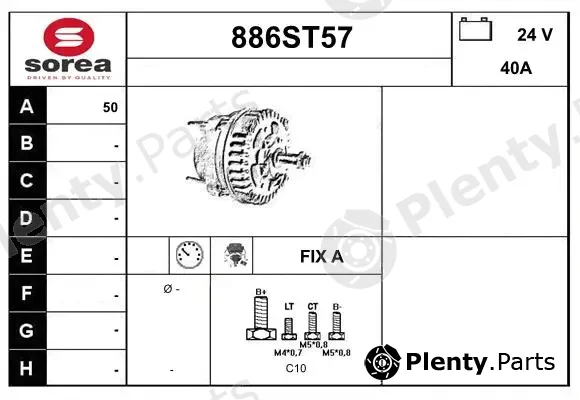 Startcar 886ST57 — Alternator