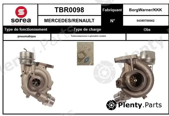 Startcar TBR0098 — Charger, charging (supercharged/turbocharged)