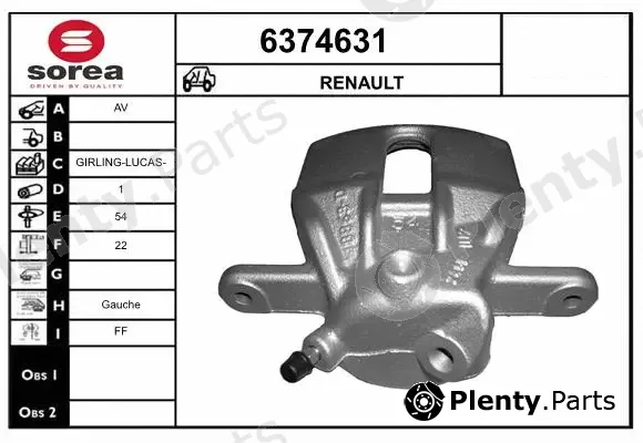 Startcar 6374631 — Brake Caliper