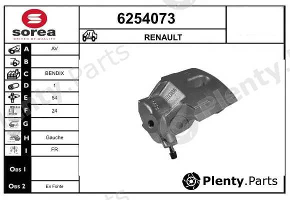 Startcar 6254073 — Brake Caliper