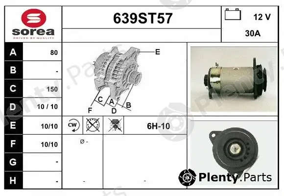 Startcar 639ST57 — Alternator
