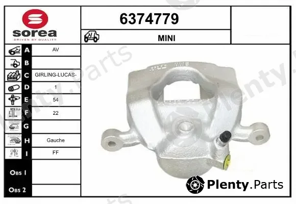 Startcar 6374779 — Brake Caliper