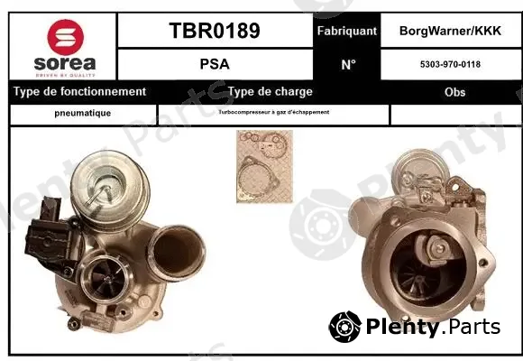 Startcar TBR0189 — Charger, charging (supercharged/turbocharged)