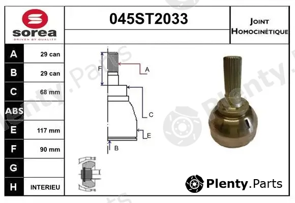 Startcar 045ST2033 — Joint Kit, drive shaft