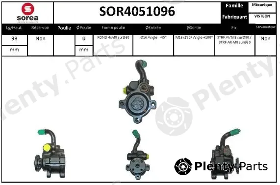 Startcar SOR4051096 — Hydraulic Pump, steering