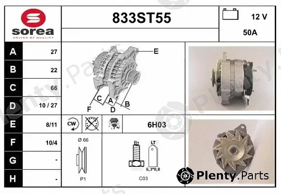 Startcar 833ST55 — Alternator
