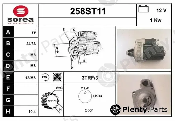 Startcar 258ST11 — Starter