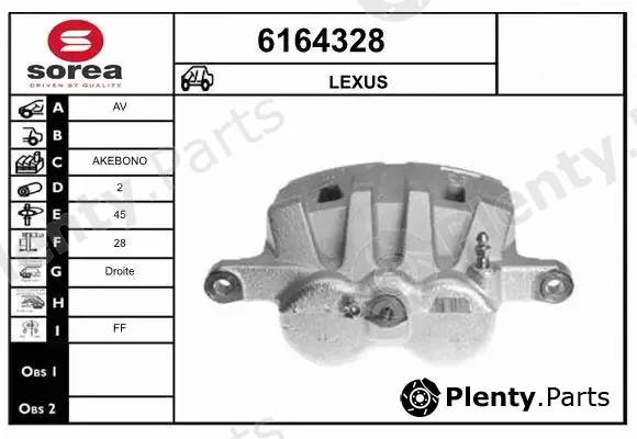 Startcar 6164328 — Brake Caliper