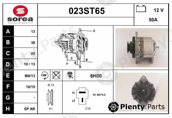 Startcar 023ST65 — Alternator