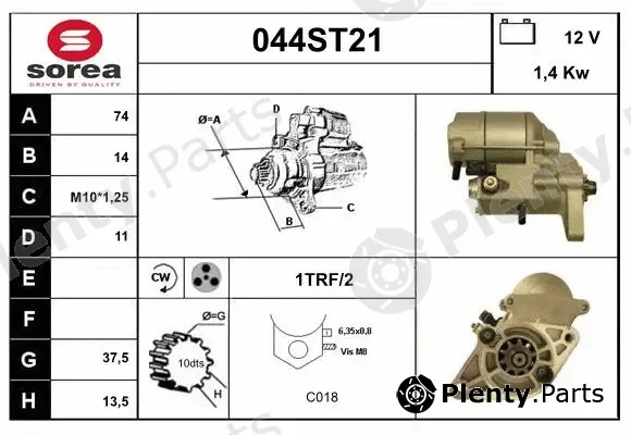 Startcar 044ST21 — Starter