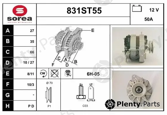 Startcar 831ST55 — Alternator