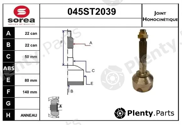 Startcar 045ST2039 — Joint Kit, drive shaft