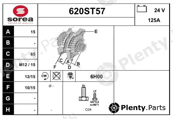 Startcar 620ST57 — Alternator