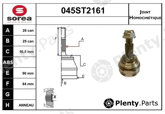 Startcar 045ST2161 — Joint Kit, drive shaft