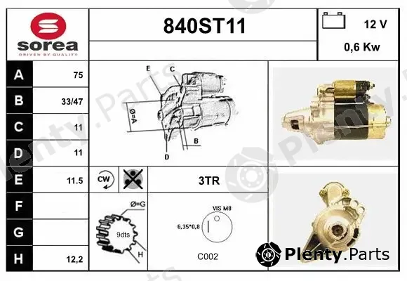 Startcar 840ST11 — Starter