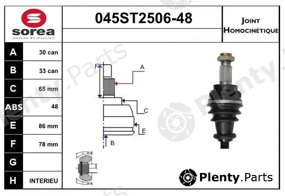 Startcar 045ST2506-48 — Joint Kit, drive shaft