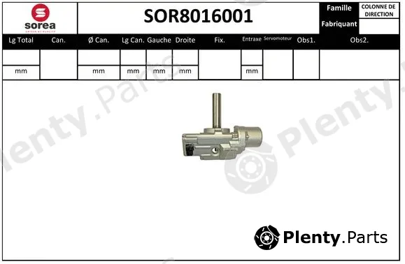 Startcar SOR8016001 — Steering Column